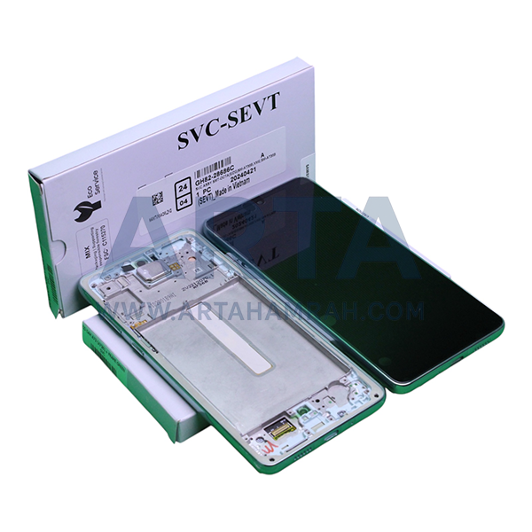 تاچ و ال سی دی سامسونگ سری A سرویس پک فریم دار مدل LCD SAM A73 (A736) + FRAME SVC GREEN