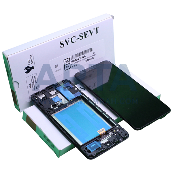 تاچ و ال سی دی سامسونگ سری A سرویس پک فریم دار مدل LCD SAM A01 CORE (A013) + FRAME SVC