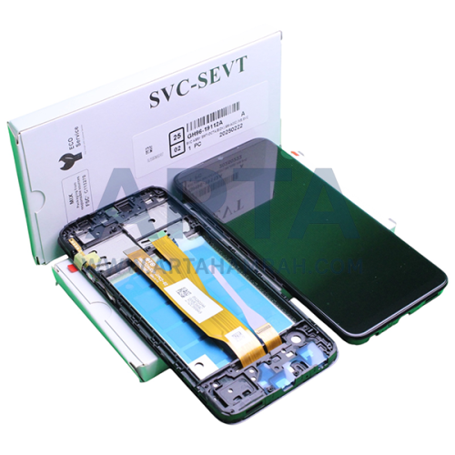 تاچ و ال سی دی سامسونگ سری A سرویس پک فریم دار مدل LCD SAM A03 CORE (A032) + FRAME SVC