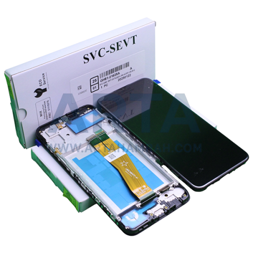 تاچ و ال سی دی سامسونگ سری A سرویس پک فریم دار مدل LCD SAM A03 (A035) + FRAME SVC