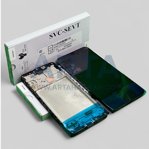 تاچ و ال سی دی سامسونگ سری A سرویس پک فریم دار مدل LCD SAM A16 (A166) + FRAME SVC