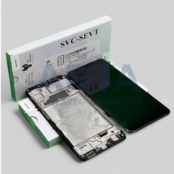 تاچ و ال سی دی سامسونگ سری A سرویس پک فریم دار مدل LCD SAM A22 4G (A225) + FRAME SVC