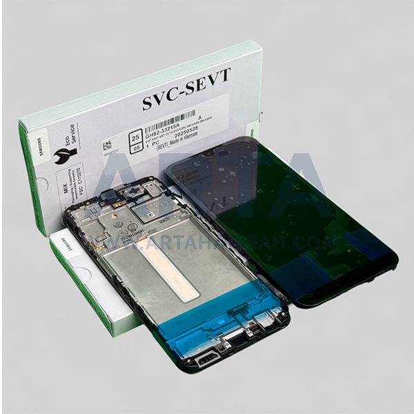 تاچ و ال سی دی سامسونگ سری A سرویس پک فریم دار مدل LCD SAM A25 (A256) + FRAME SVC BLACK