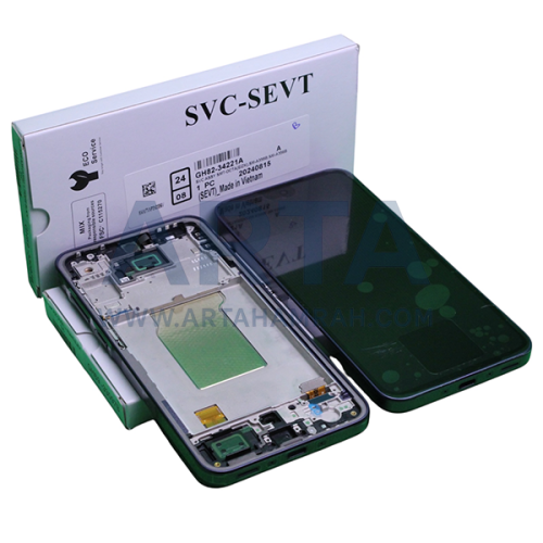 تاچ و ال سی دی سامسونگ سری A سرویس پک فریم دار مدل LCD SAM A35 5G (A356) + FRAME SVC BLACK