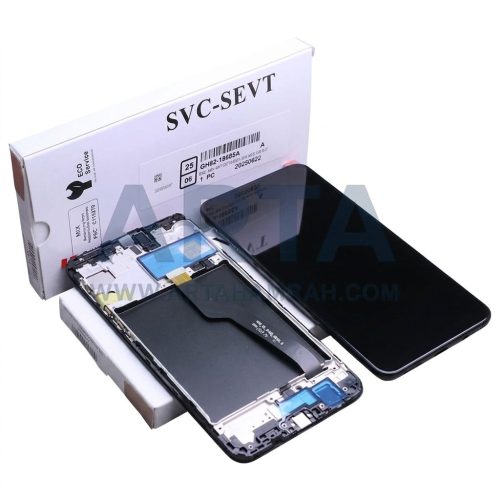 تاچ و ال سی دی سامسونگ سری A سرویس پک فریم دار مدل LCD SAM A10 (A105) + FRAME SVC