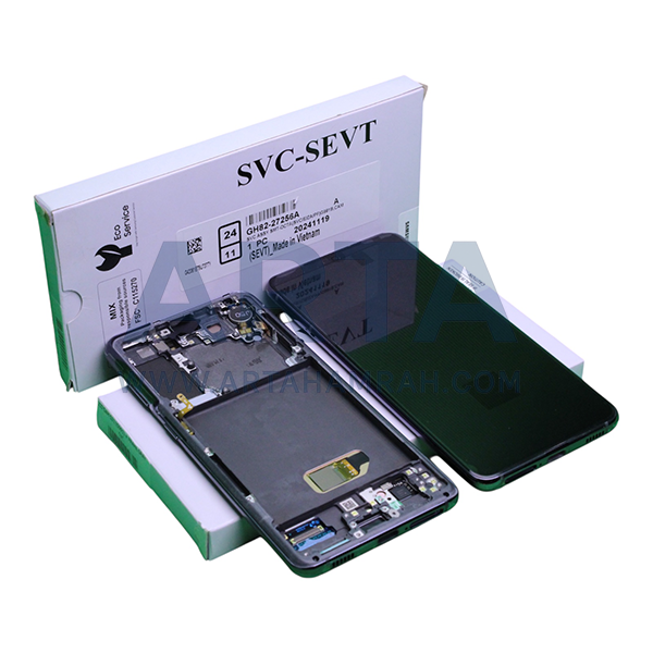 تاچ و ال سی دی سرویس پک فریم دار سامسونگ سری S مدل LCD SAM S21 (G991) + FRAME SVC GRAY