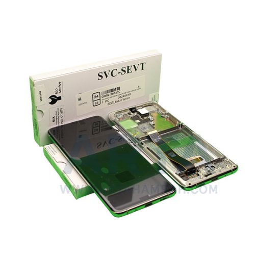 تاچ و ال سی دی سرویس پک فریم دار سامسونگ سری S مدل LCD SAM S20 ULTRA (G988) + FRAME SVC WHITE