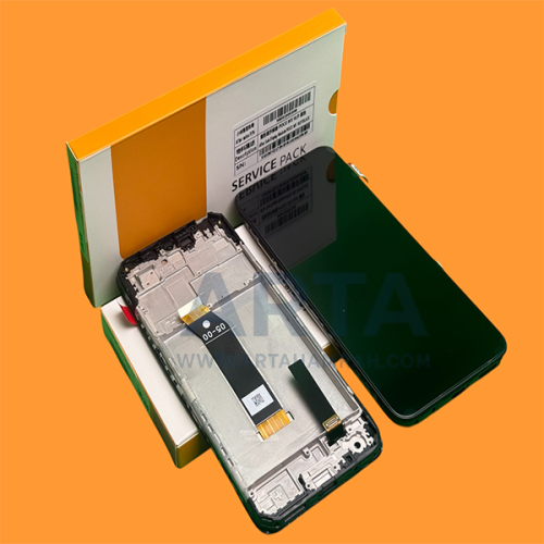 تاچ و ال سی دی سرویس پک فریم دار شیائومی مدل LCD XIAOMI POCO M4 5G / M5 + FRAME SVC