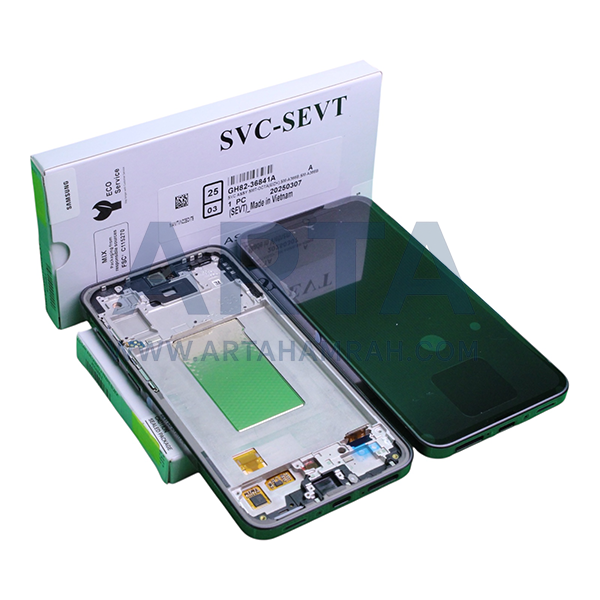 تاچ و ال سی دی سامسونگ اسمبل مدل LCD SAM A36 (A366) + FRAME BLACK ASSEMBLE