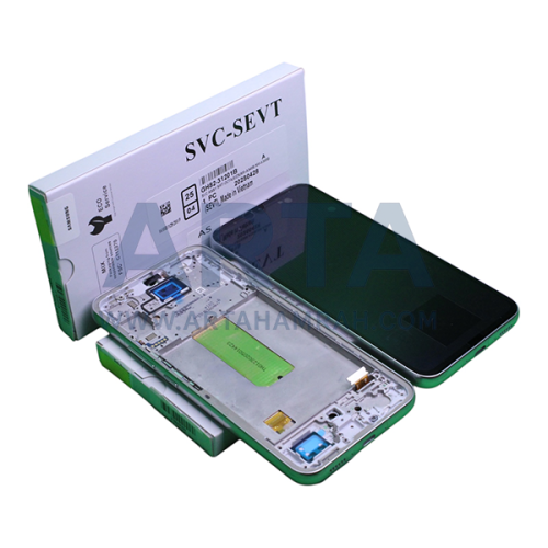 تاچ و ال سی دی سامسونگ اسمبل مدل LCD SAM A34 (A346) + FRAME SILVER ASSEMBLE