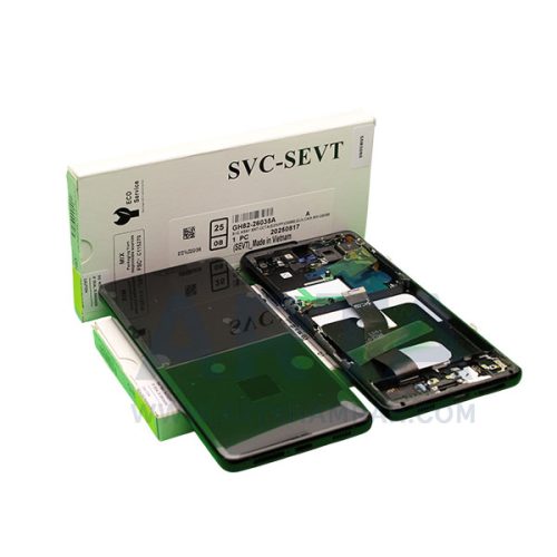 تاچ و ال سی دی سامسونگ اسمبل مدل LCD SAM S21 ULTRA (G998) W/F BLACK ASSEMBLE