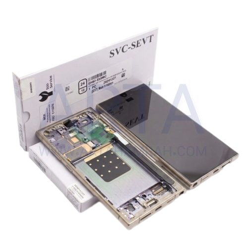 تاچ ال سی دی سامسونگ S24 ULTRA (S928) اسمبل LCD SAM S24 ULTRA (S928) W/F TITANIUM YELLOW ASSEMBLED
