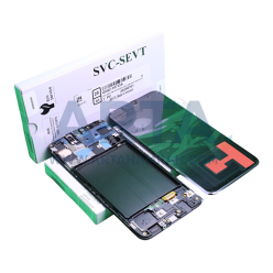تاچ و ال سی دی سامسونگ سری A سرویس پک فریم دار مدل LCD SAM A50 (A505) + FRAME SVC