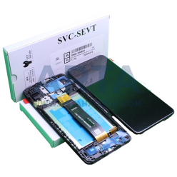 تاچ و ال سی دی سامسونگ سری A سرویس پک فریم دار مدل LCD SAM A12 NACHO (A127) + FRAME SVC