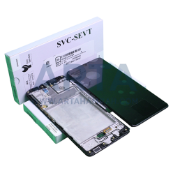 تاچ و ال سی دی سامسونگ سری A سرویس پک فریم دار مدل LCD SAM A42 (A425) + FRAME SVC BLACK