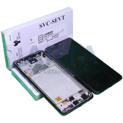 تاچ و ال سی دی سامسونگ سری A سرویس پک فریم دار مدل LCD SAM A72 (A725) + FRAME SVC BLACK