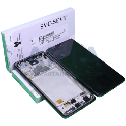 تاچ و ال سی دی سامسونگ سری A سرویس پک فریم دار مدل LCD SAM A72 (A725) + FRAME SVC BLACK