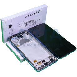 تاچ و ال سی دی سامسونگ سری A سرویس پک فریم دار مدل LCD SAM A72 (A725) + FRAME SVC BLUE