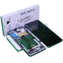 تاچ و ال سی دی سرویس پک فریم دار سامسونگ سری S مدل LCD SAM S20 PLUS (G985) + FRAME SVC BLACK