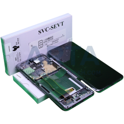 تاچ و ال سی دی سرویس پک فریم دار سامسونگ سری S مدل LCD SAM S20 ULTRA (G988) + FRAME SVC GRAY