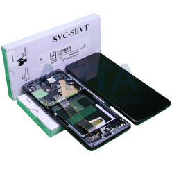 تاچ و ال سی دی سرویس پک فریم دار سامسونگ سری S مدل LCD SAM S20 ULTRA (G988) + FRAME SVC BLACK