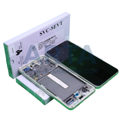 تاچ و ال سی دی سرویس پک فریم دار سامسونگ سری S مدل LCD SAM S21 FE (G990) + FRAME SVC GREEN